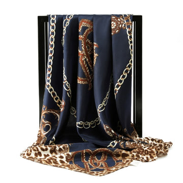 90x90cm luxury brand silk square scarf for women hair tie band bandana pashmina female foulard muslim hijab stores 2021 NEW daiiibabyyy